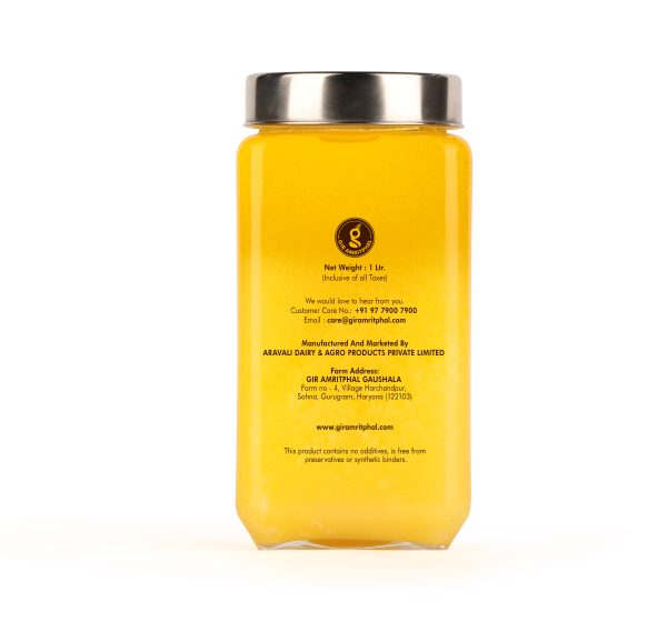 A2 Pure Desi Gir Cow Ghee Vedic Bilona Method 1000 ML - Image 2