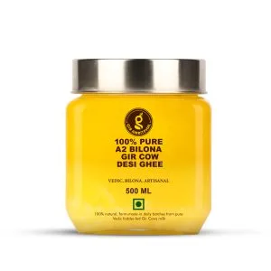 A2 Pure Desi Gir Cow Ghee Vedic Bilona Method 500 ML