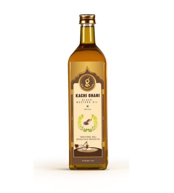 Kachi Ghani Cold Pressed Black Mustard Oil 1000ML