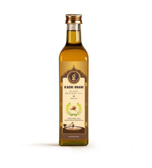 Kachi Ghani Cold Pressed Black Mustard Oil 500ML