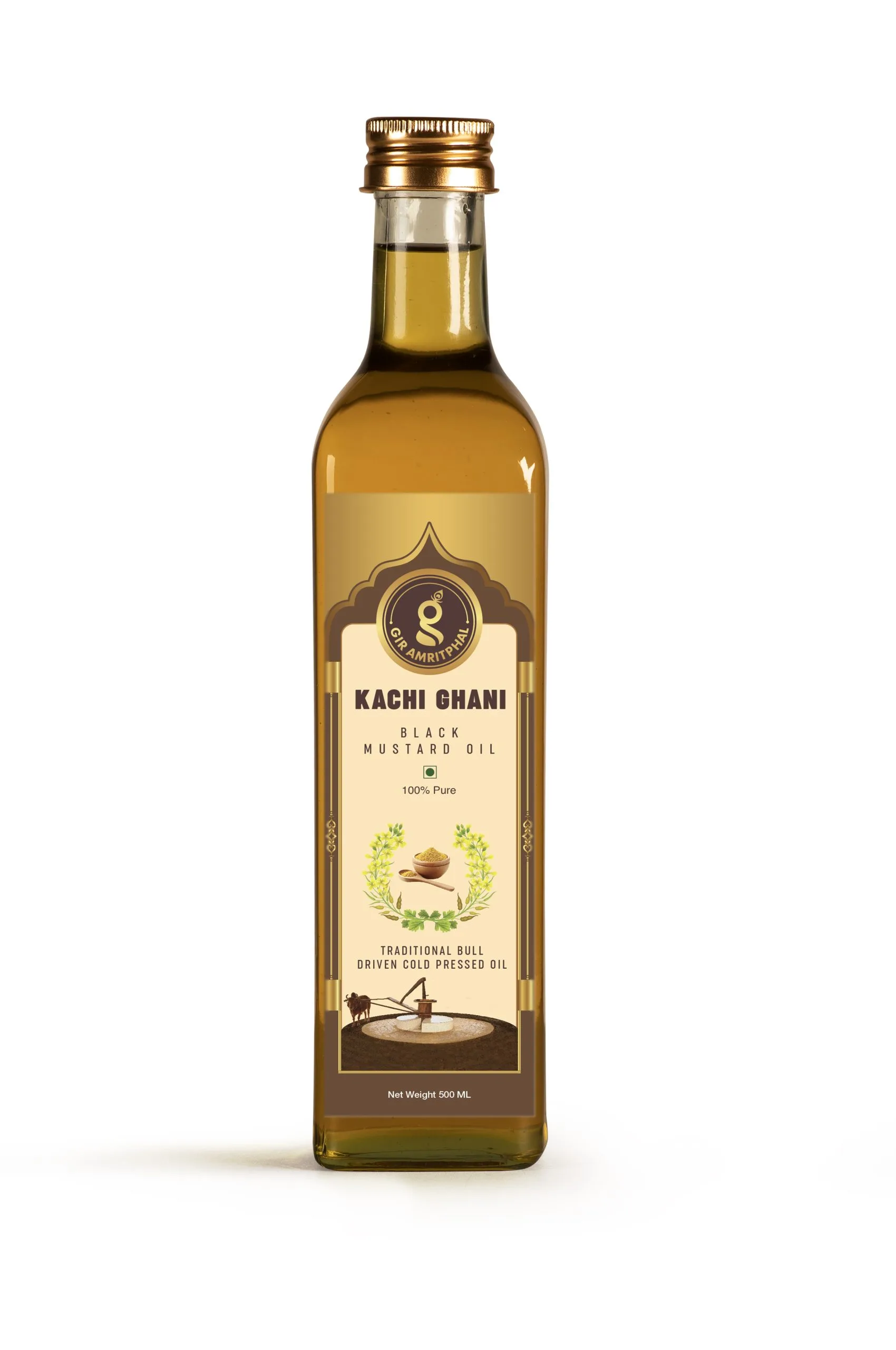 Kachi Ghani Cold Pressed Black Mustard Combo 2x500ML - Image 2