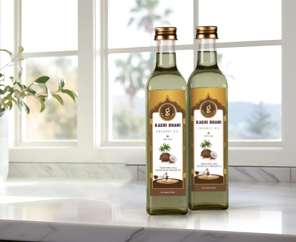 Kachi Ghani Cold Pressed Coconut Oil 500ML - Image 3