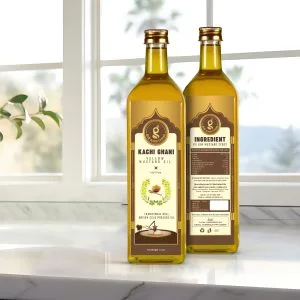 Kachi Ghani Cold Pressed Yellow Mustard Oil Combo 2x1000ML