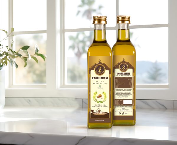 Kachi Ghani Cold Pressed Yellow Mustard Oil Combo 2x500ML