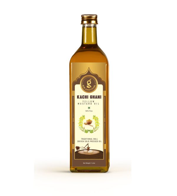 Kachi Ghani Cold Pressed Yellow Mustard Oil 1000ML