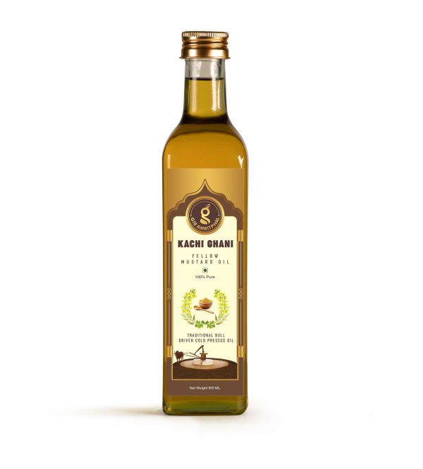 Kachi Ghani Cold Pressed Yellow Mustard Oil 500ML