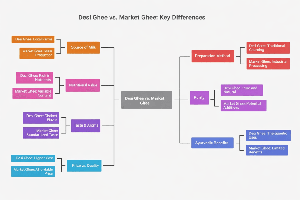 Desi Ghee vs. Market Ghee: Key Differences